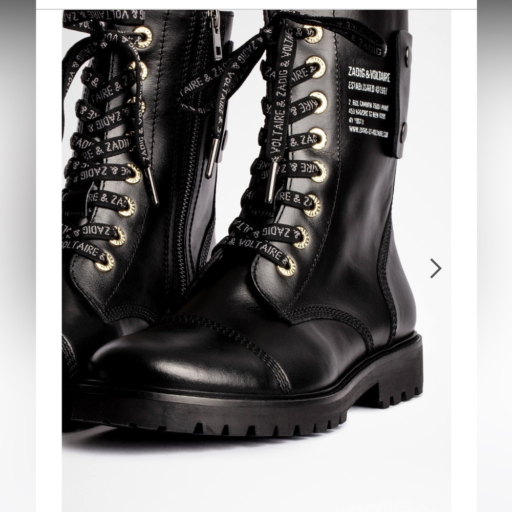 NIB Zadig & Voltaire Combat Boot Size 38